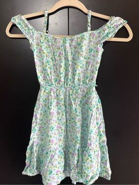 Girls size small 5/6 | Floral Off-Shoulder Sundress | Place brand